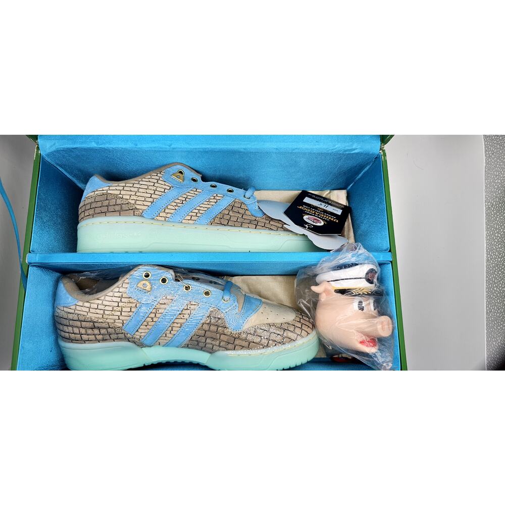 SZ 11.5 - adidas Unheardof x Rivalry Low BuildingBridges Special FNF Green Box